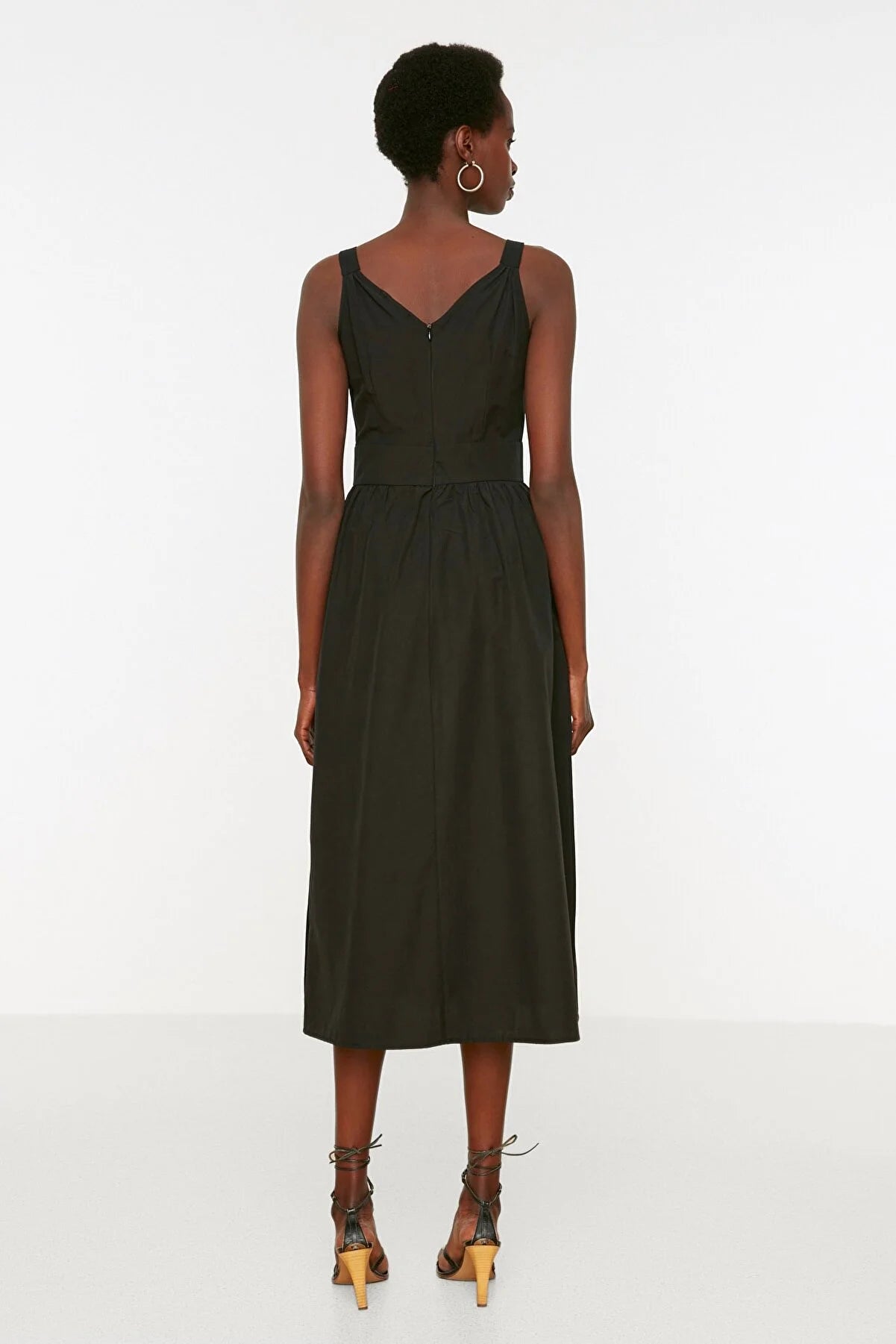 Black Strap Detailed Dress