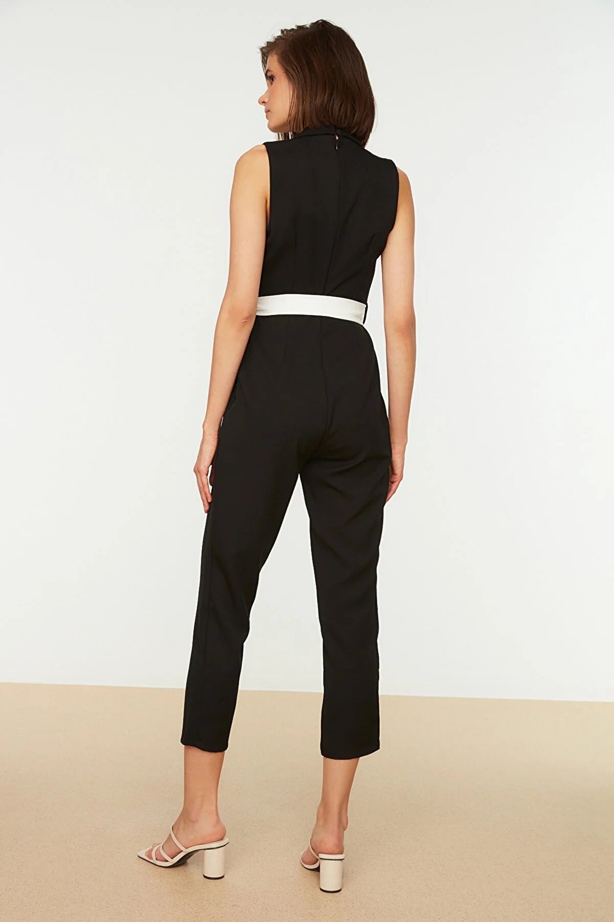 Black Belted Jumpsuit