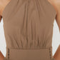 Taba Halter Neck Ruffle Dress