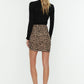 Multicolored Ruffle Detailed Knitted Skirt