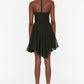 Black Strap Chiffon Dress