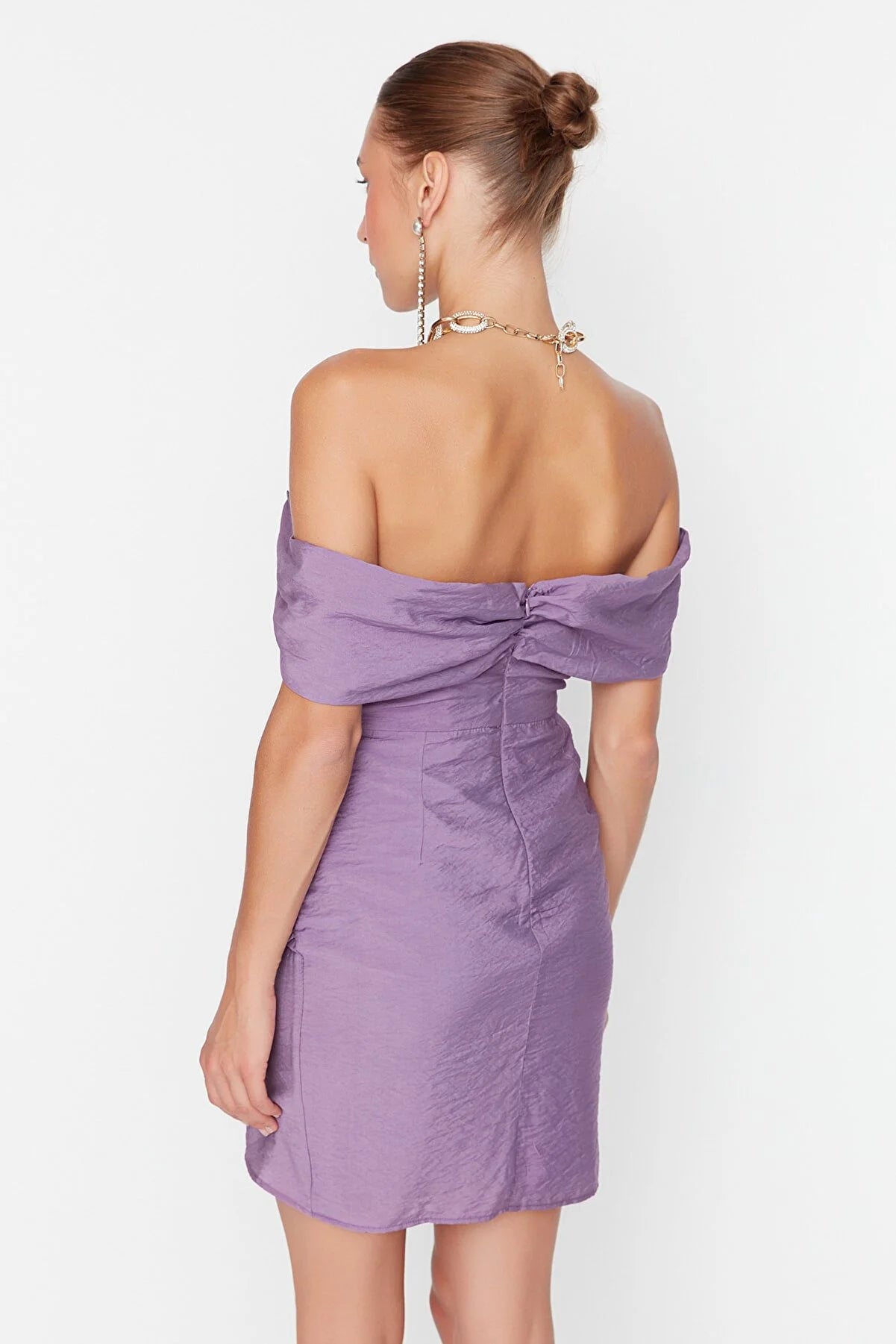 Purple Detailed Dress