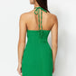 Green Cut Out Detailed Dress