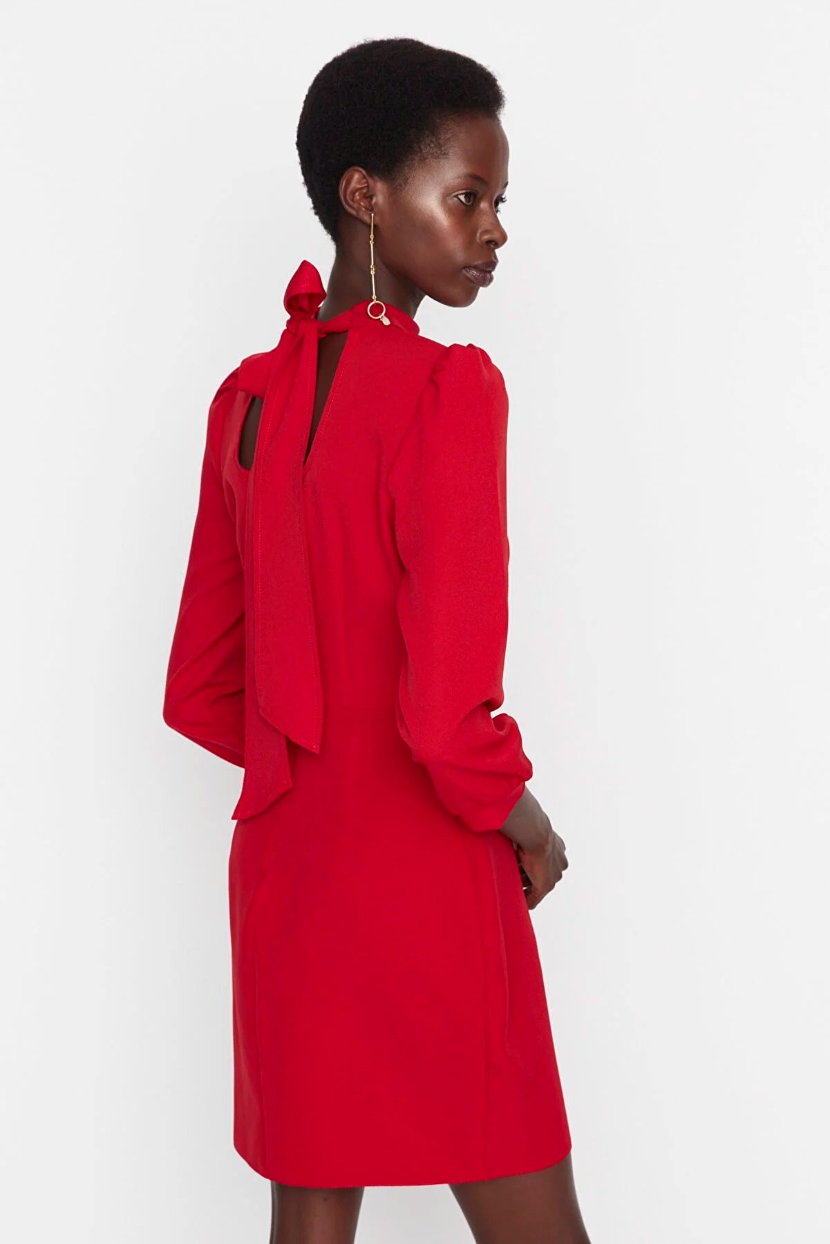 Red Halterneck Dress