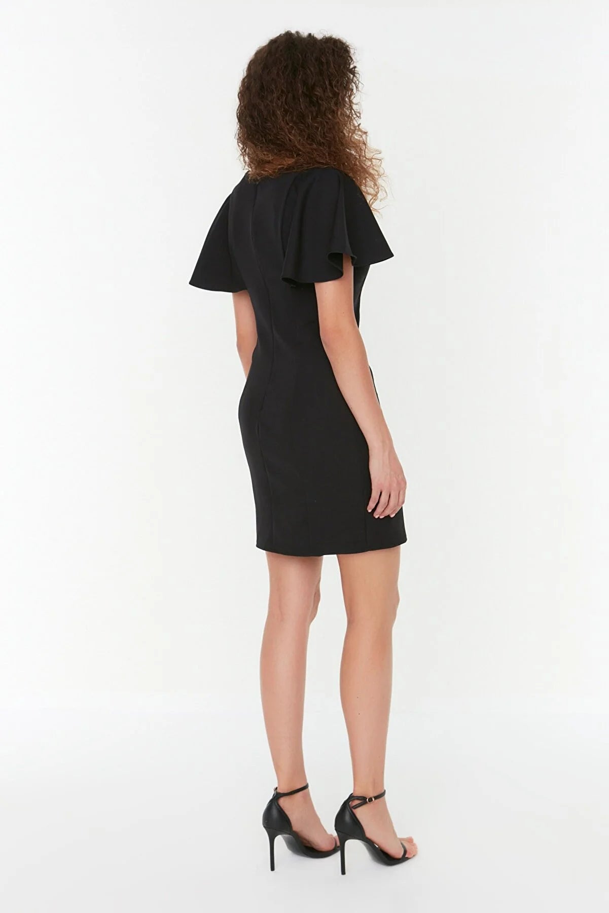 Black Sleeve Detailed Dress