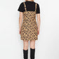 Camel Patterned Gilet Dress