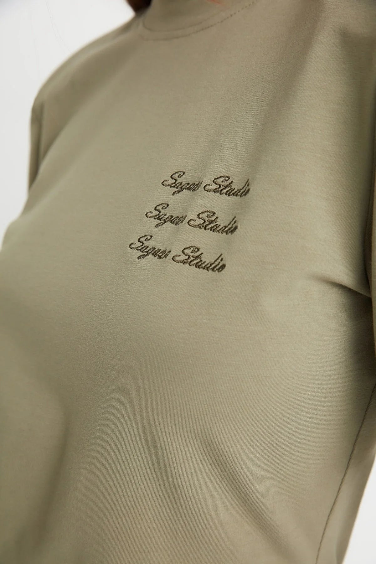 Sagaza Studio Khaki Wadding T-Shirt