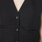 Black Woven Vest